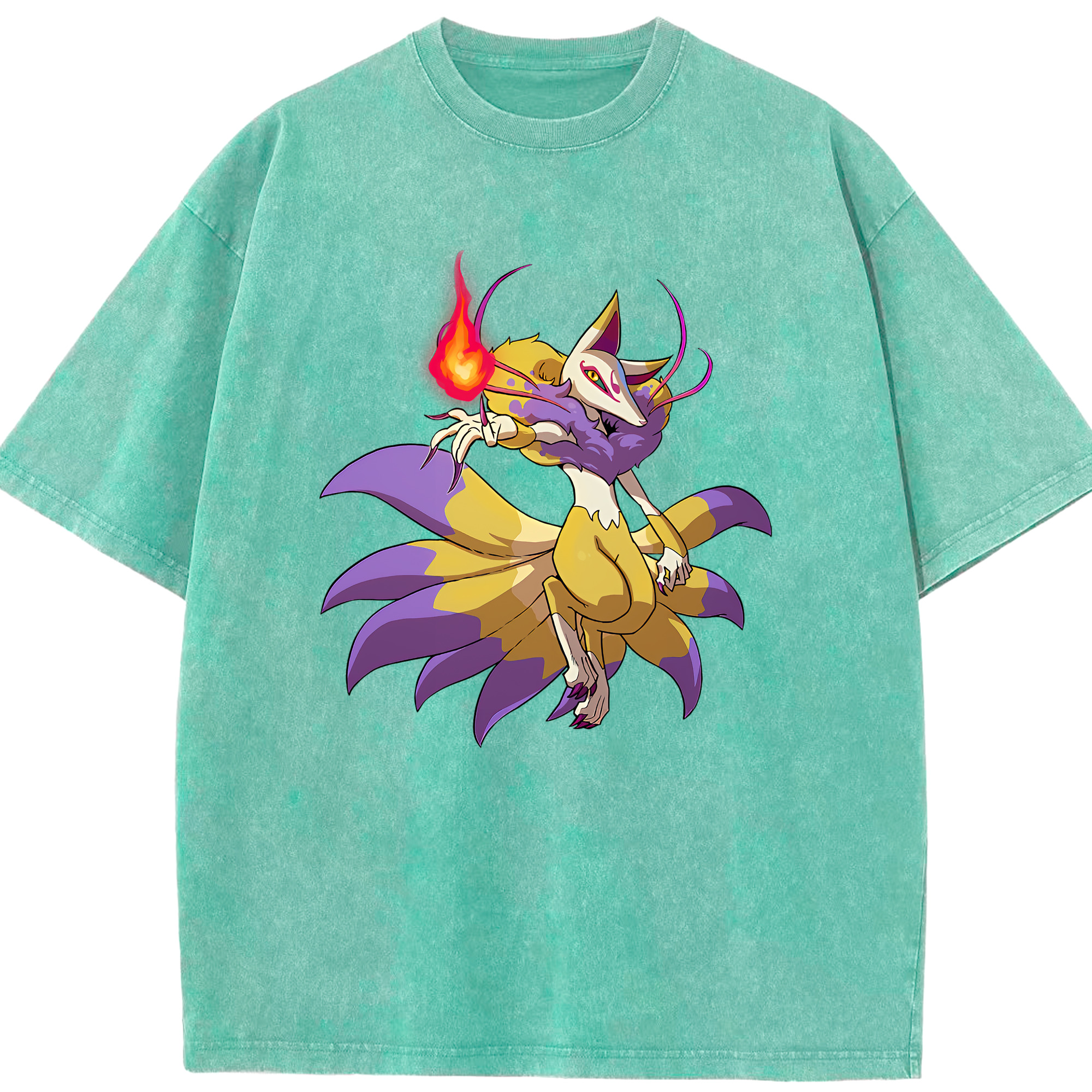 （画像用） 妖怪ウォッチ Yo-kai Watch 綿100% ヴィンテージ風 半袖Tシャツ（フロントプリント）